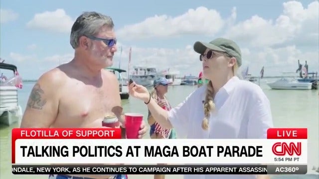 CNN reporter lectures boat-owning Trump supporter he shouldn't be complaining about economy | Fox News