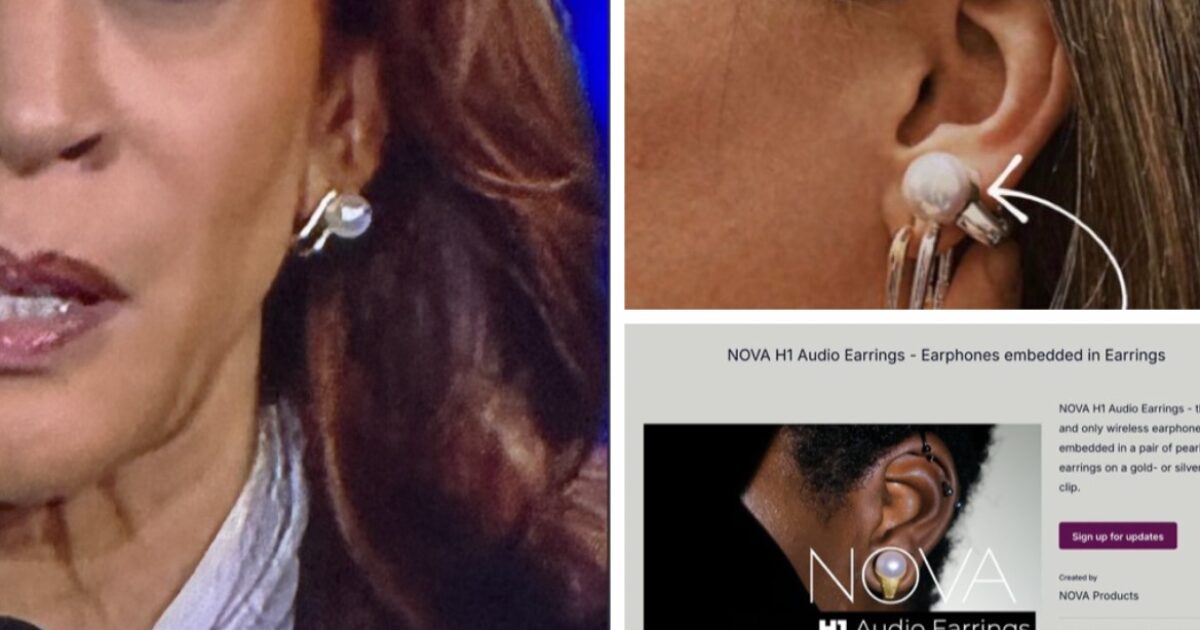 Wireless Audio Earrings Company Responds to Rumors Kamala Harris Wore Earpiece During Presidential Debate - RPWMedia