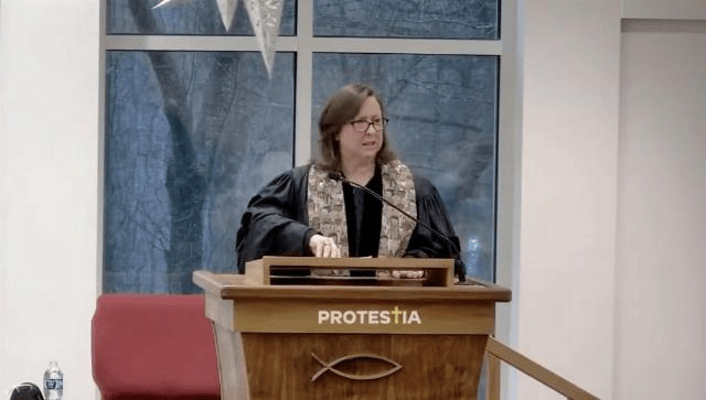 Female progressive in Clergyface reimagines Jesus Christ as an abortion mill worker – Allah's Willing Executioners