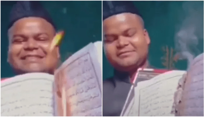 India:  Muslim man burns Quran and accepts Hinduism  gets arrested – Allah's Willing Executioners