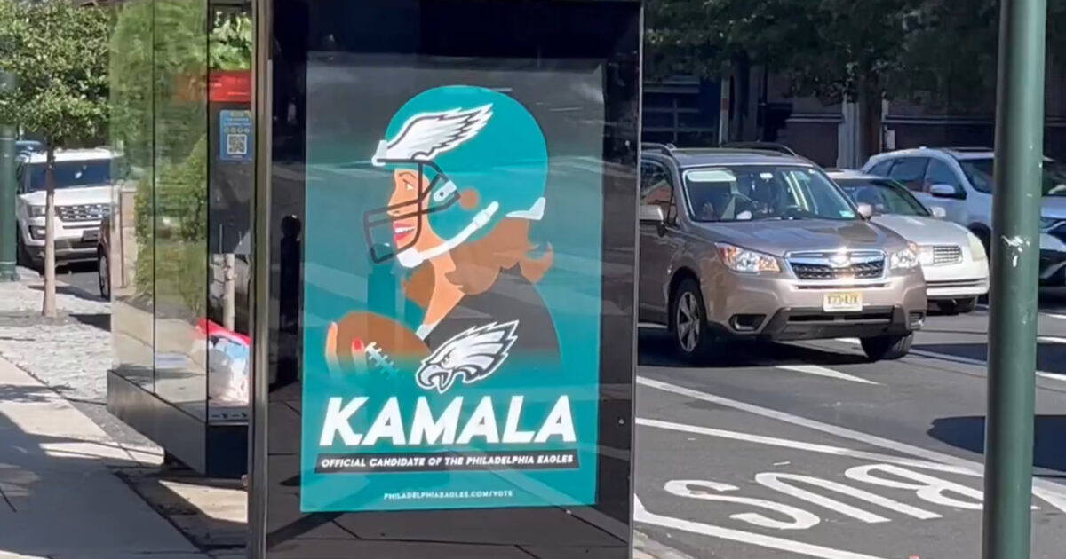 FAIL: Fake Ads Endorsing Kamala as the “Official Candidate of the Philadelphia Eagles” Spark Outrage Among Fans - Team Issues Statement | The Gateway Pundit | by Julian Conradson