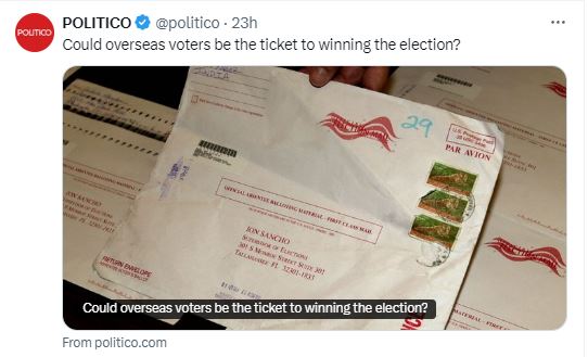 THE CHEAT IS ON! Democrats Reveal Their Plan to Use Overseas Ballots to Win in 2024 -- Here's How Easy It Is to Cheat -- Are Republicans Really Going to Let This Happen? | The Gateway Pundit | by Patty McMurray