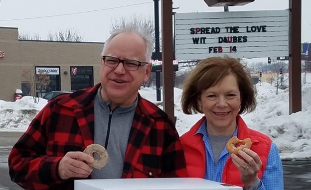 Tim Walz and Minnesota Democrat Senator Tina Smith's Attempt to Troll J.D. Vance in Front of Bakery Backfires When Social Media Users Remind Them of a Brutal Fact | The Gateway Pundit | by Cullen Linebarger