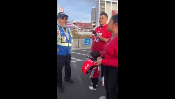 DESPICABLE: Stadium Security Refuses to Allow Trump Supporters to Enter 49ers Game Over Wearing a MAGA Hat (VIDEO) | The Gateway Pundit | by Cullen Linebarger