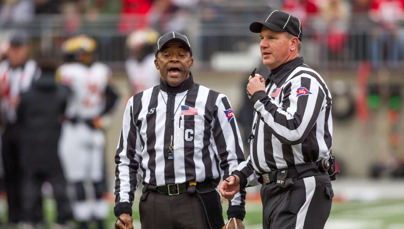 Referees Annoyed As Football Game Keeps Interrupting Their Penalty Calls | Babylon Bee