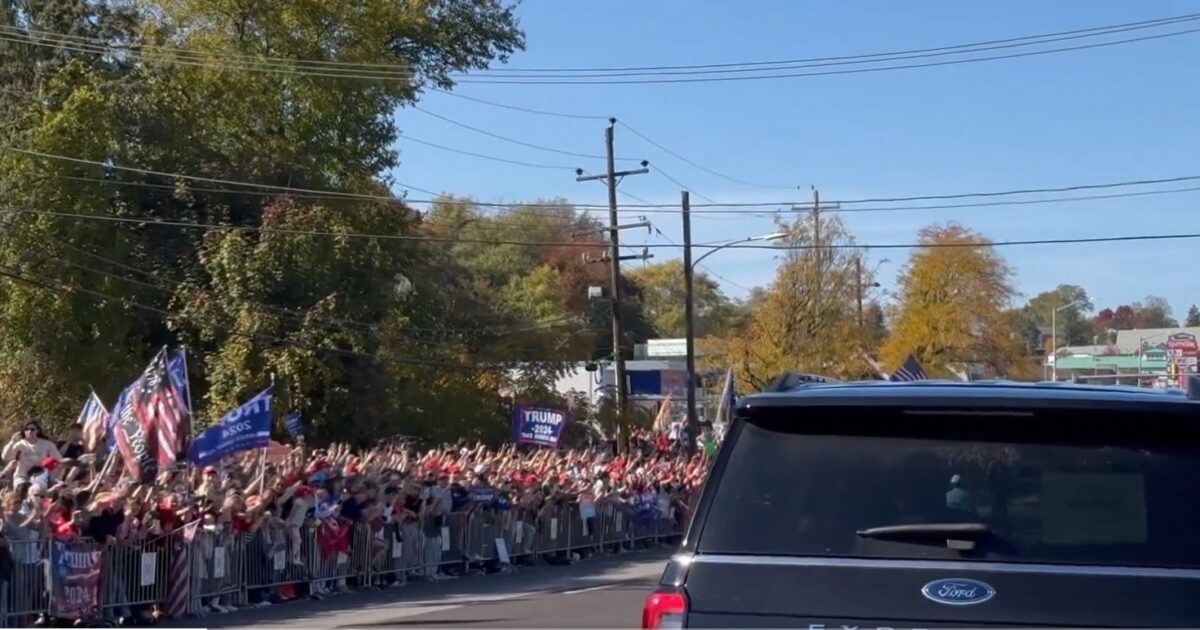 OMG! This Was INSANE! THOUSANDS LINE THE STREETS to See President Trump Drive to Work at McDonald's - MUST SEE VIDEO | The Gateway Pundit | by Jim Hoft