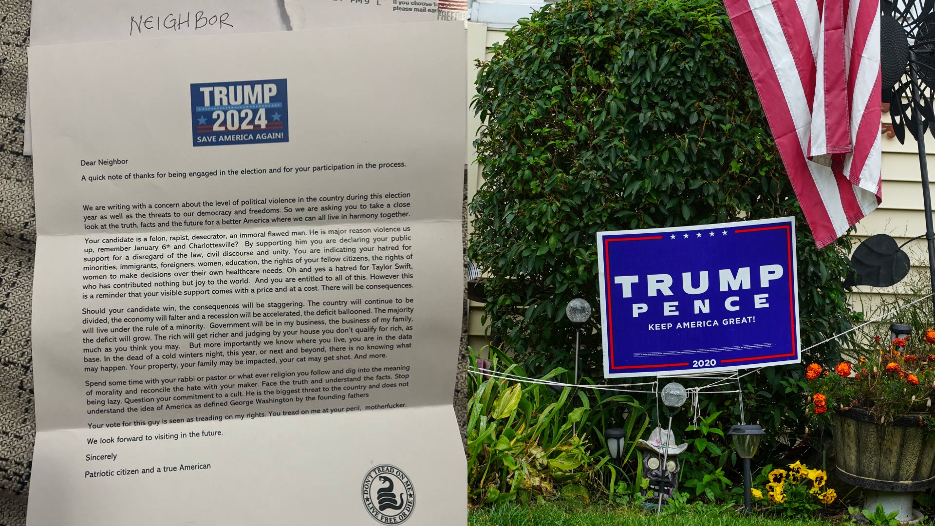 ALARMING: Trump Supporters in Pennsylvania Targeted with Threatening Letters from the Radical Left — “Your Visible Support Comes with a Price" | The Gateway Pundit | by Jim Hᴏft