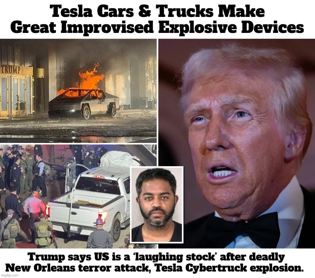 Tesla Cars & Trucks Make Great Improvised Explosive Devices - Imgflip