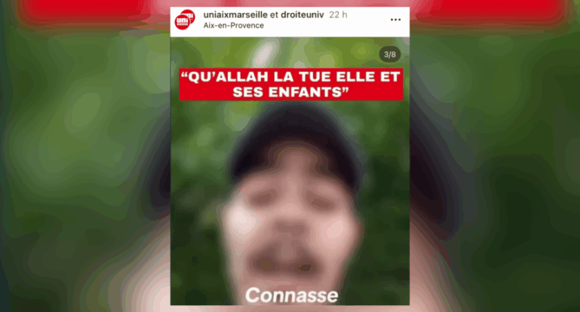 ‘May Allah kill her and her children. This bitch”: A lecturer at the French University of Aix-Marseille is targeted by an extreme left-wing student with a dangerous personality profile – Allah's Willing Executioners
