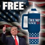 FREE Trump Vance 24 Glacier Grip 40oz Tumbler