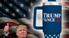 FREE Trump Vance 24 Glacier Grip 40oz Tumbler