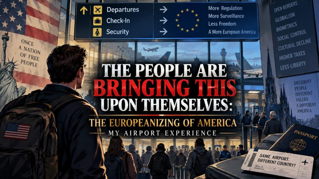 Bradlee Dean: The People Are Bringing This Upon Themselves: The Europeanizing of America – My Airport Experience