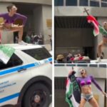 Trans Man Desecrates Christian Cross While Screaming ‘Free Palestine’